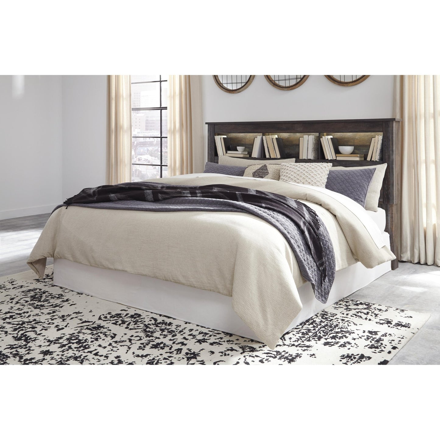 Signature Design by Ashley Drystan B211 - 69 King/California King Bookcase Headboard - American Furniture of Slidell