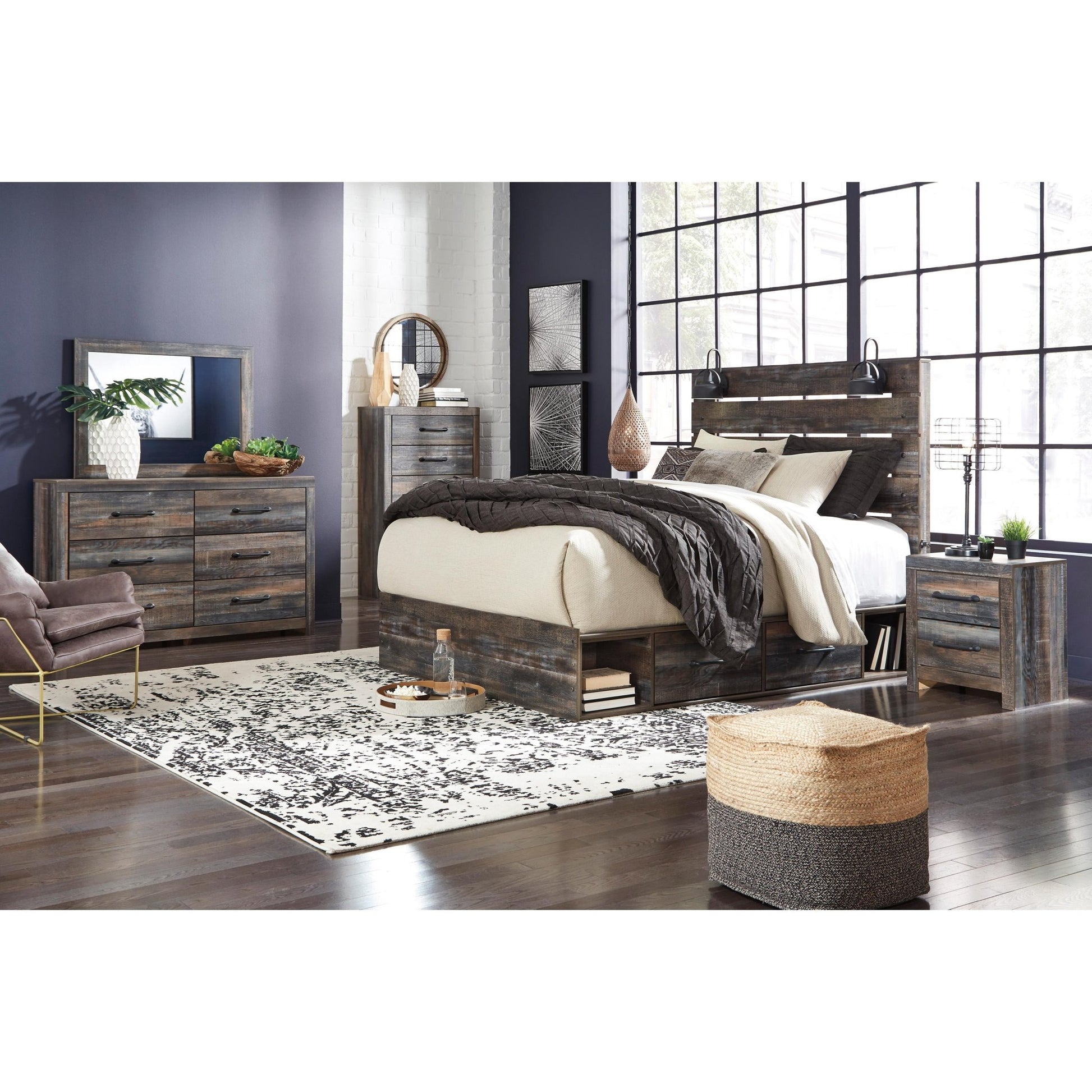 Signature Design by Ashley Drystan B211B109 6 pc Queen Storage Bedroom Set - American Furniture of Slidell