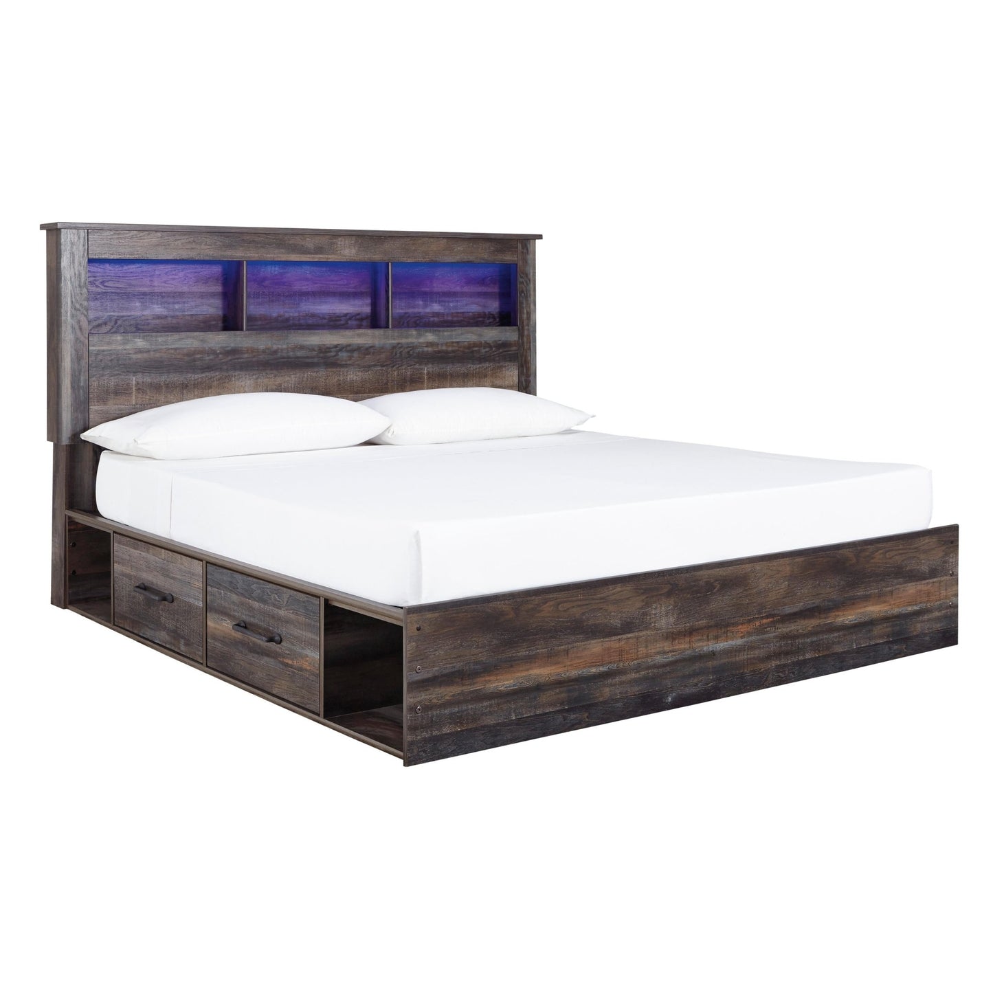 Signature Design by Ashley Drystan B211B110 7 pc King Bookcase Bedroom Set - American Furniture of Slidell