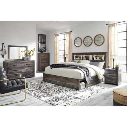 Signature Design by Ashley Drystan B211B110 7 pc King Bookcase Bedroom Set - American Furniture of Slidell