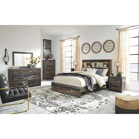 Signature Design by Ashley Drystan B211B111 7 pc Queen Panel Bedroom Set - American Furniture of Slidell