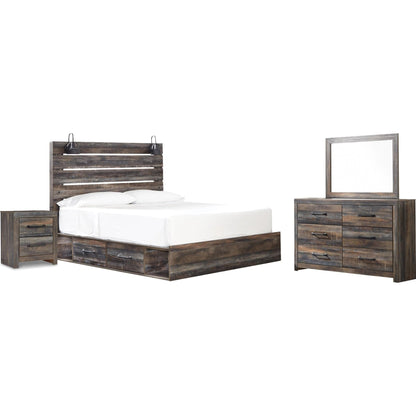 Signature Design by Ashley Drystan B211B62 6 pc King Panel Bedroom Set - American Furniture of Slidell