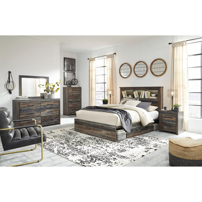 Signature Design by Ashley Drystan B211B77 8 pc Queen Bookcase Bedroom Set - American Furniture of Slidell
