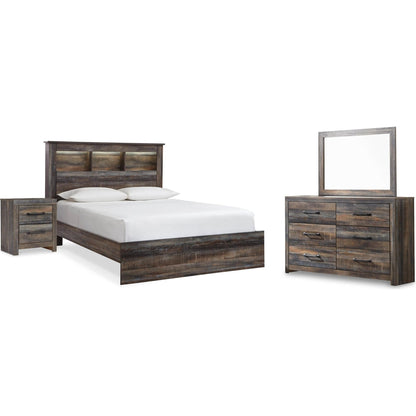 Signature Design by Ashley Drystan B211B95 6 pc Queen Bookcase Bedroom Set - American Furniture of Slidell