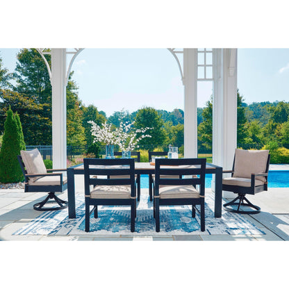 Signature Design by Ashley East Beach PCP587 - 625 Rectangular Dining Table with Umbrella Option - American Furniture of Slidell