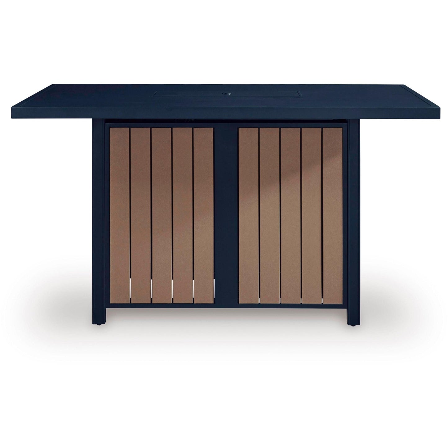 Signature Design by Ashley East Beach PCP587 - 665 Rectangular Bar Table with Fire Pit - American Furniture of Slidell