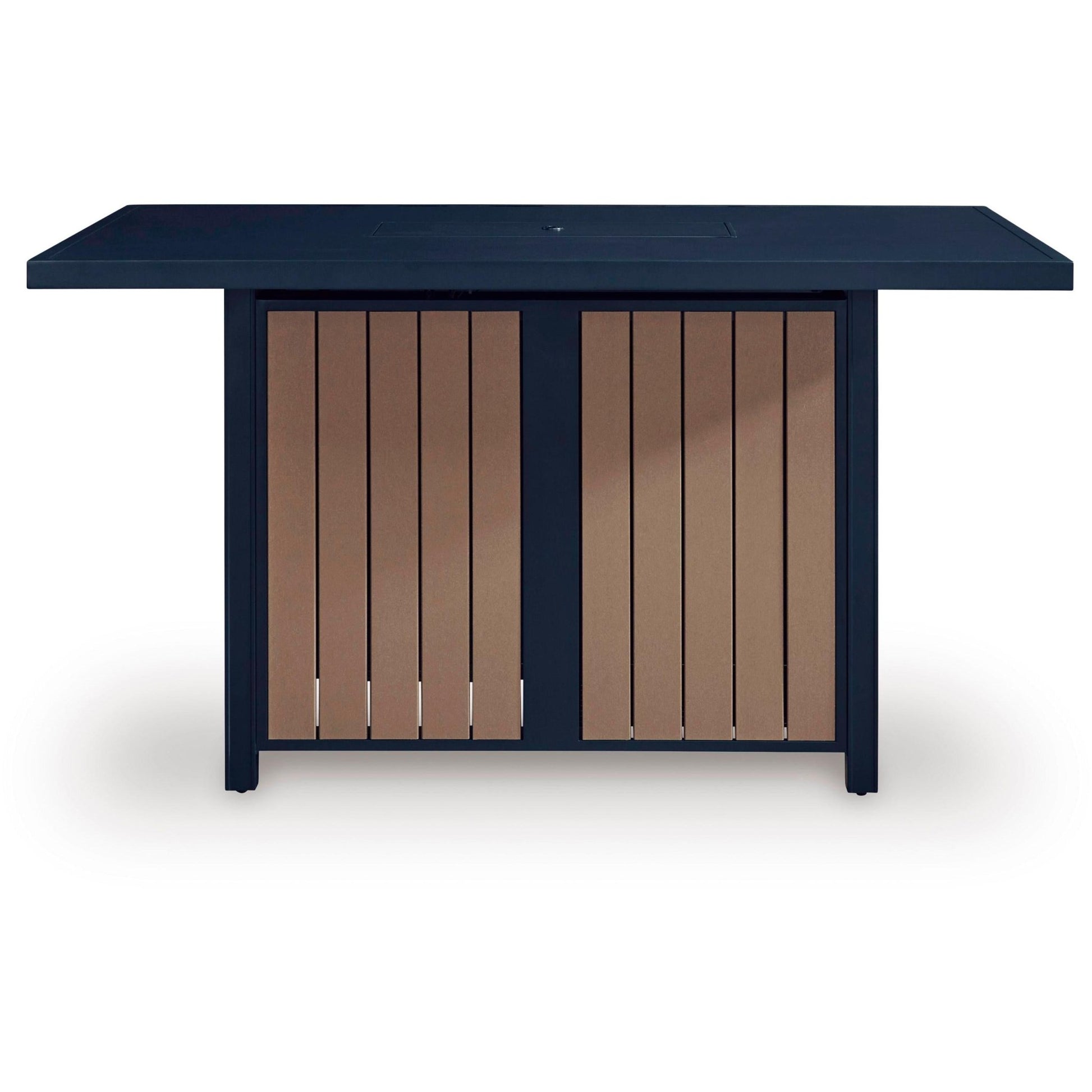 Signature Design by Ashley East Beach PCP587 - 665 Rectangular Bar Table with Fire Pit - American Furniture of Slidell