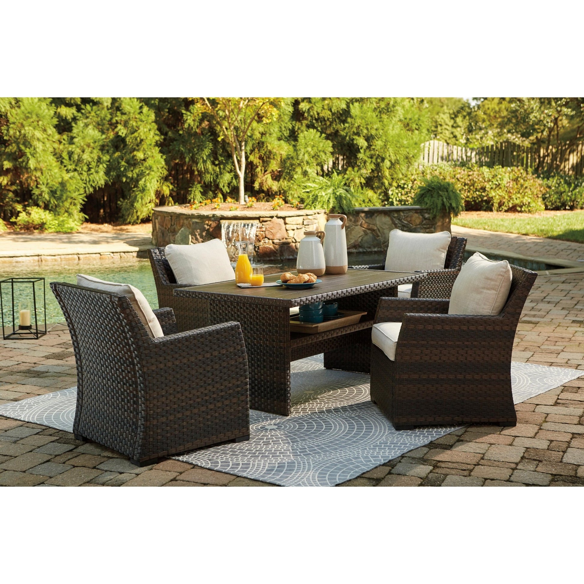 Signature Design by Ashley Easy Isle P455 - 625 Rectangular Multi - Use Table - American Furniture of Slidell