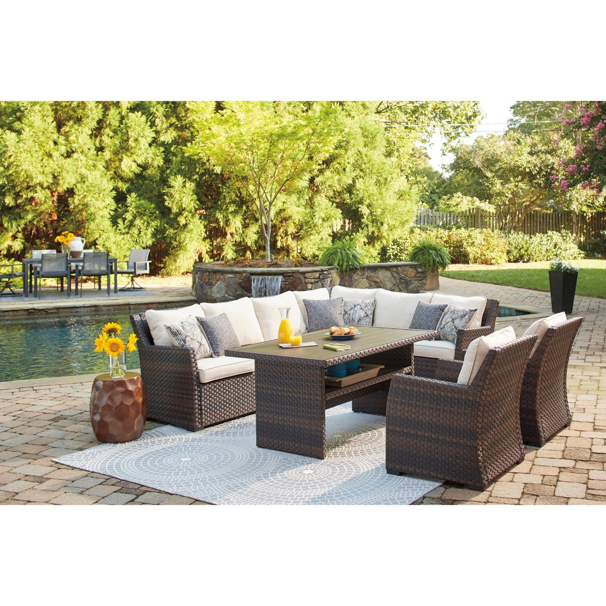 Signature Design by Ashley Easy Isle P455 - 625 Rectangular Multi - Use Table - American Furniture of Slidell
