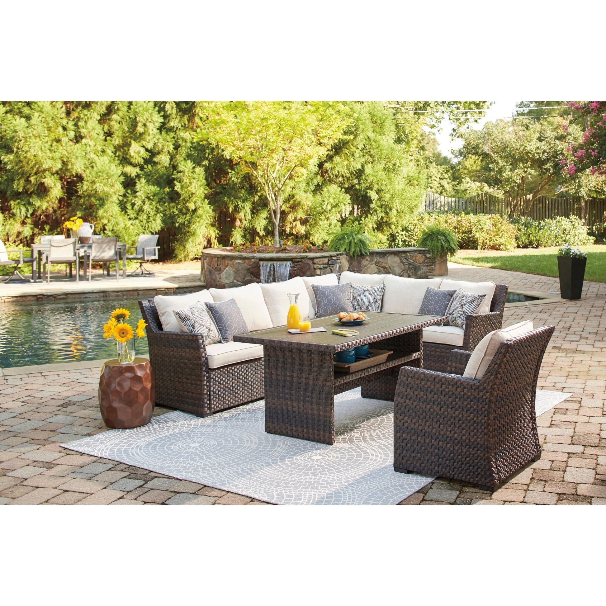 Signature Design by Ashley Easy Isle P455 - 625 Rectangular Multi - Use Table - American Furniture of Slidell