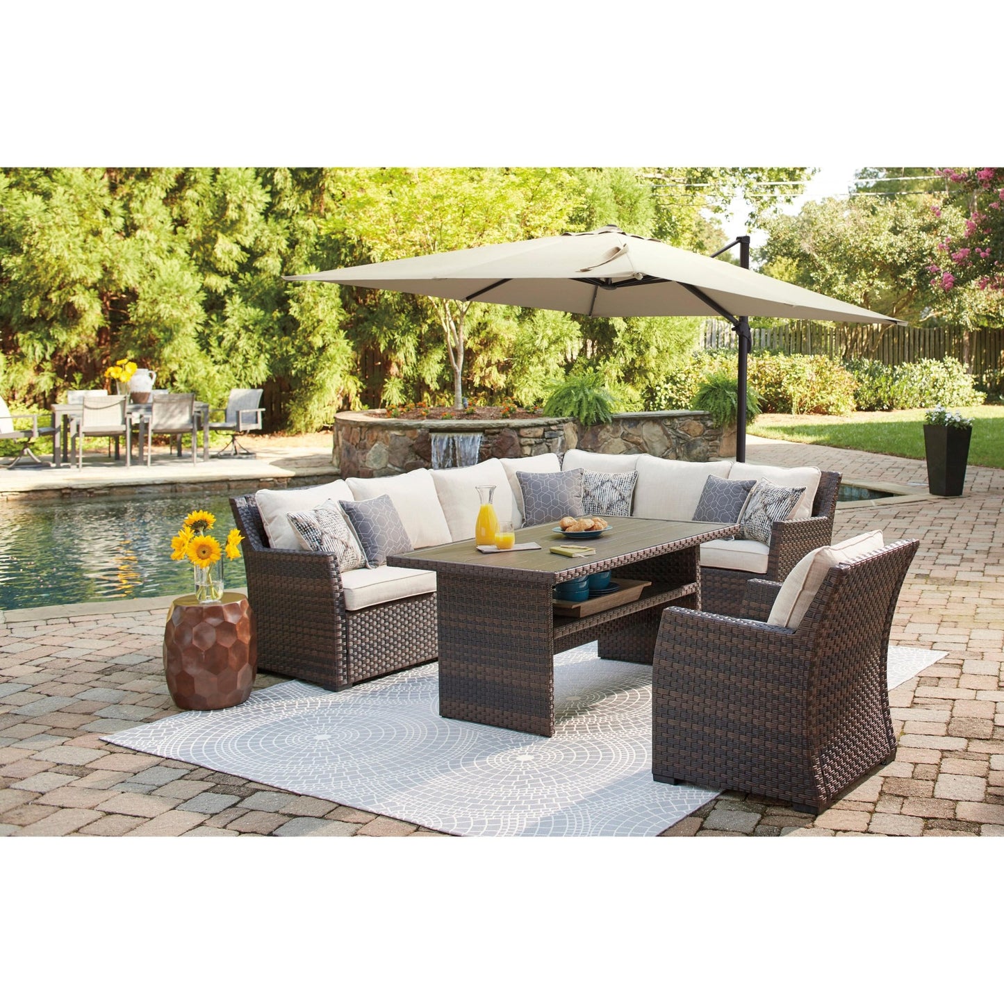 Signature Design by Ashley Easy Isle P455 - 625 Rectangular Multi - Use Table - American Furniture of Slidell