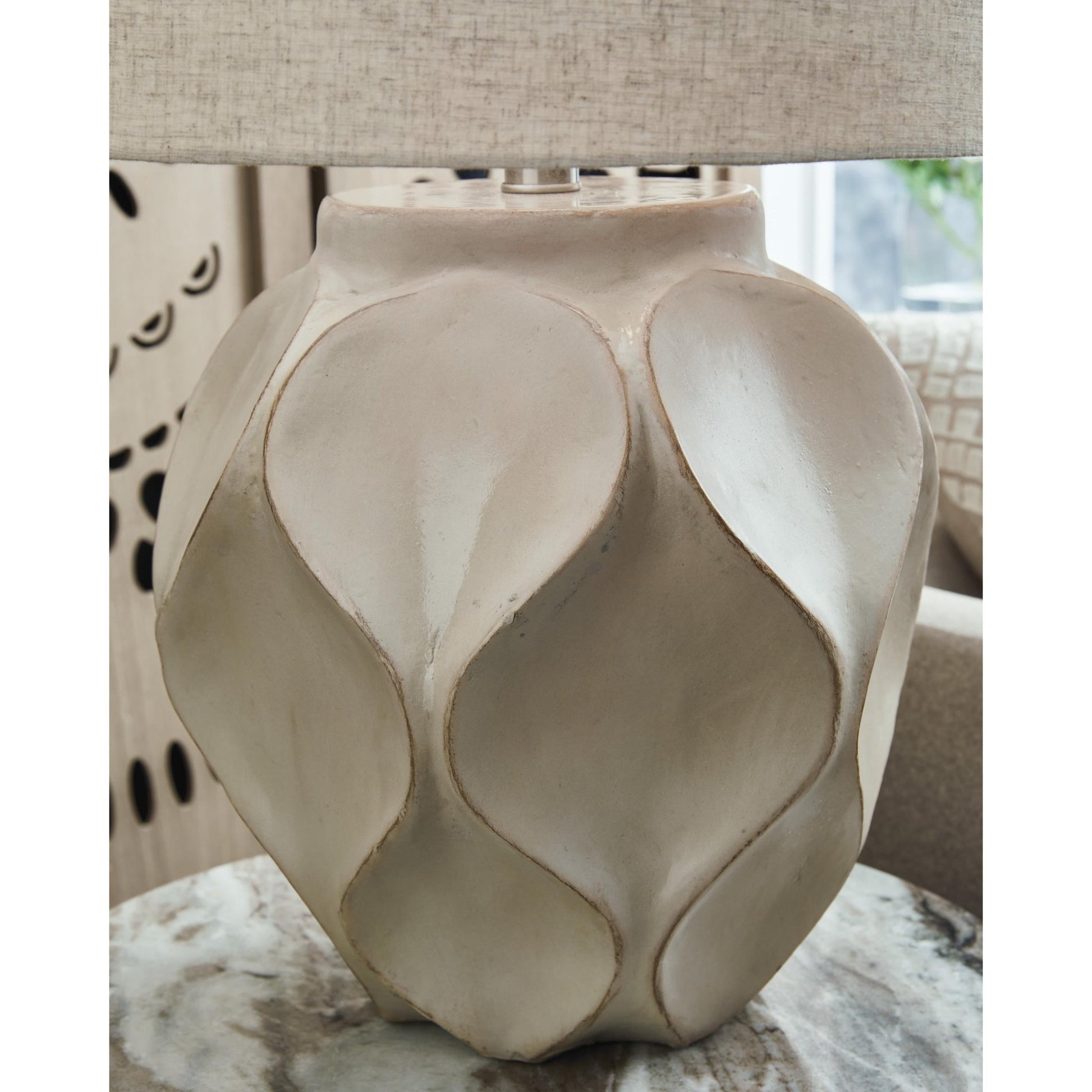 Signature Design by Ashley Edselham L235974 Paper Table Lamp - American Furniture of Slidell