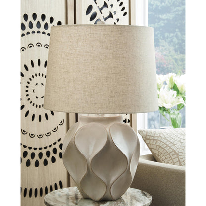 Signature Design by Ashley Edselham L235974 Paper Table Lamp - American Furniture of Slidell