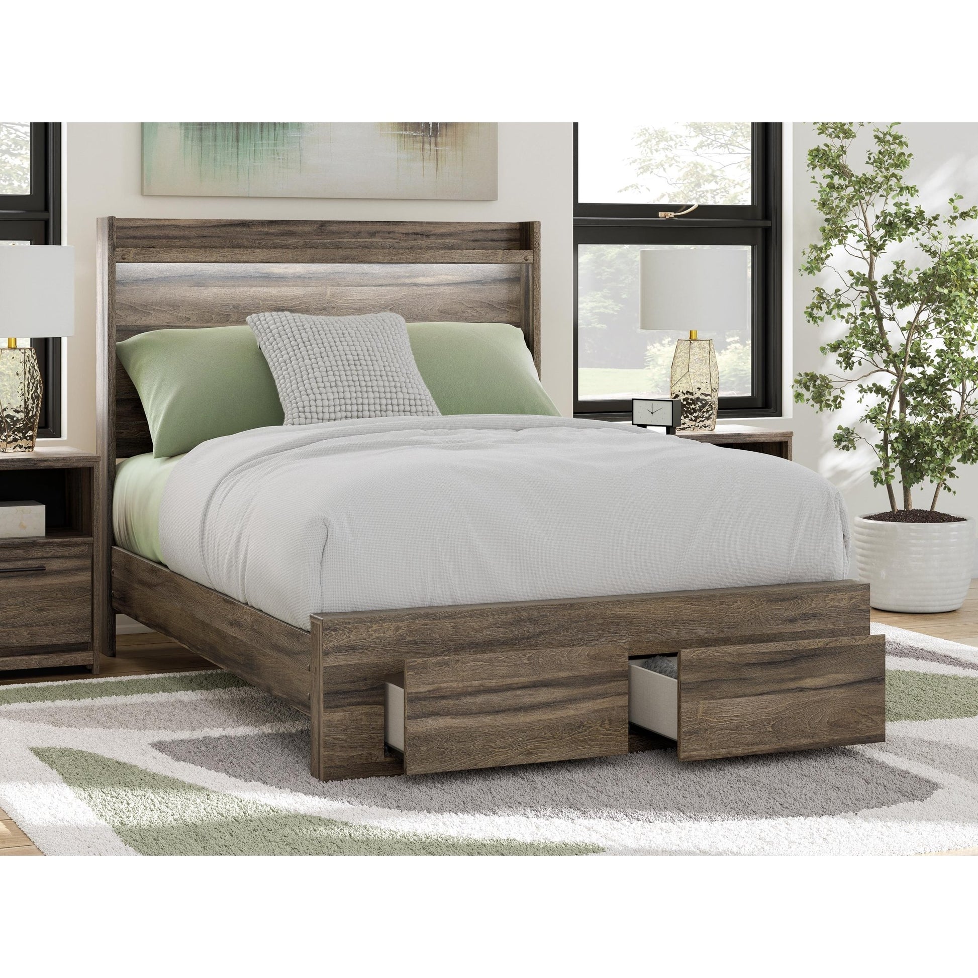 Signature Design by Ashley Elbrim PCB2005B10 Full Panel Storage Bed - American Furniture of Slidell