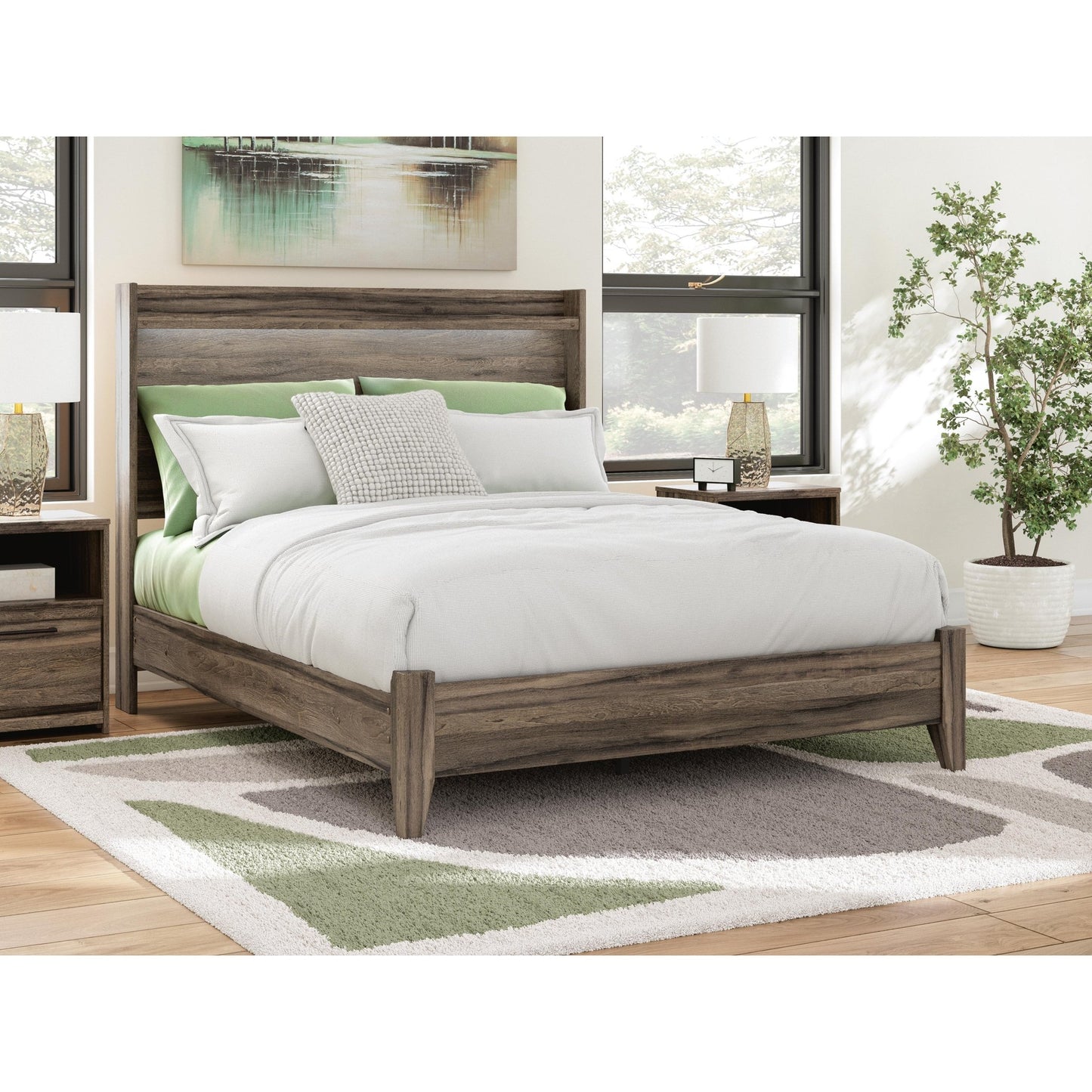 Signature Design by Ashley Elbrim PCB2005B2 Queen Panel Bed - American Furniture of Slidell