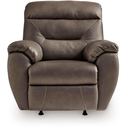 Signature Design by Ashley Elksworth Rocker Leather Look Recliner PC8400325 - American Furniture of Slidell