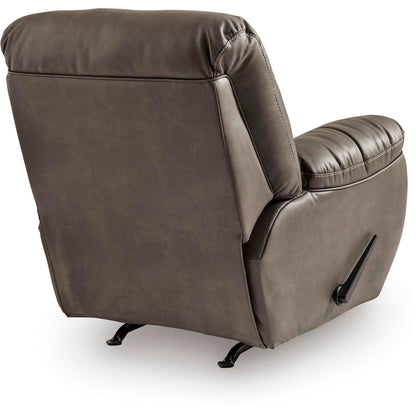 Signature Design by Ashley Elksworth Rocker Leather Look Recliner PC8400325 - American Furniture of Slidell