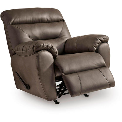 Signature Design by Ashley Elksworth Rocker Leather Look Recliner PC8400325 - American Furniture of Slidell