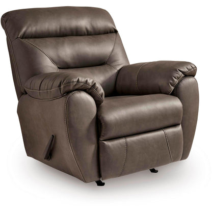 Signature Design by Ashley Elksworth Rocker Leather Look Recliner PC8400325 - American Furniture of Slidell