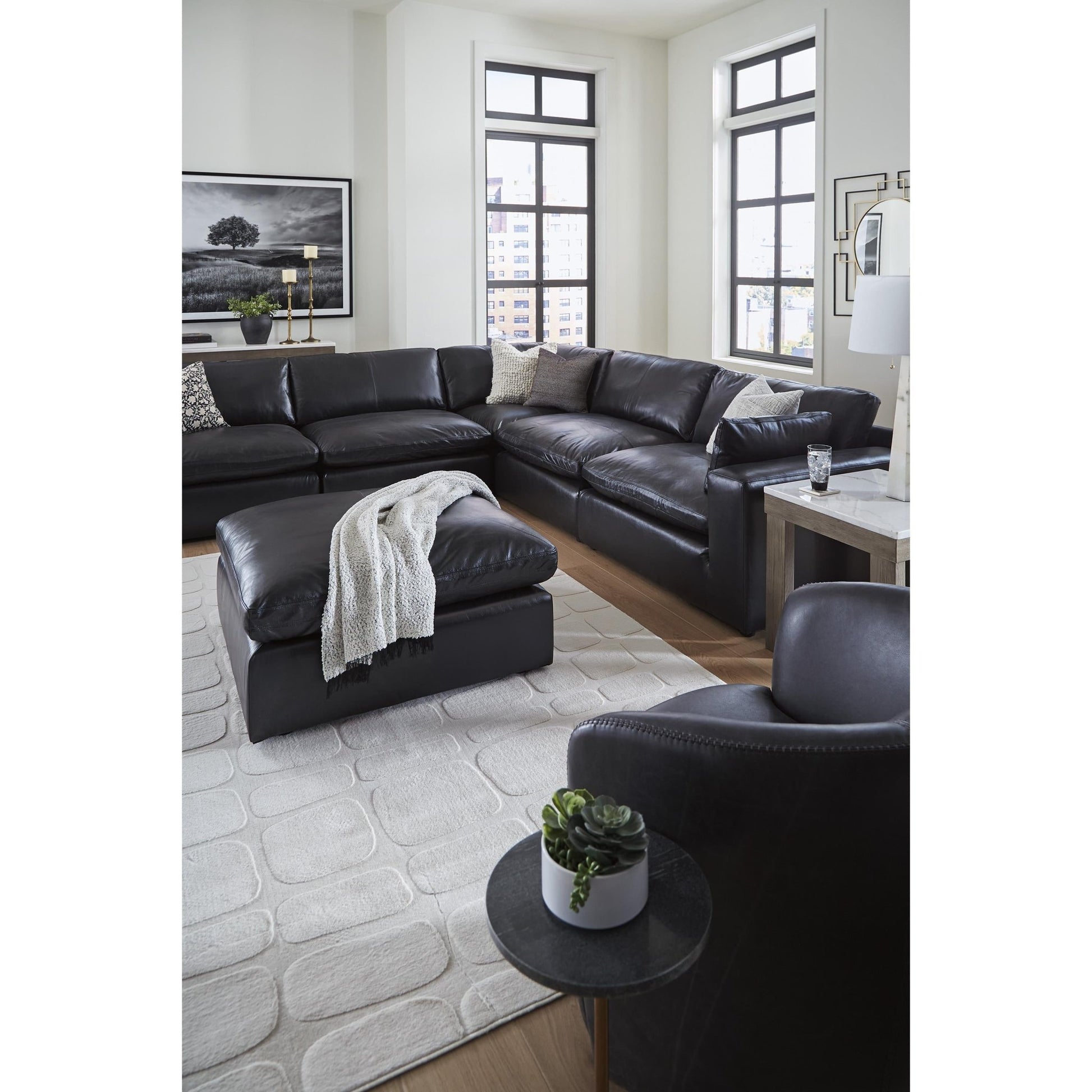 Signature Design by Ashley Emilia 3090208 Oversized Accent Ottoman - American Furniture of Slidell