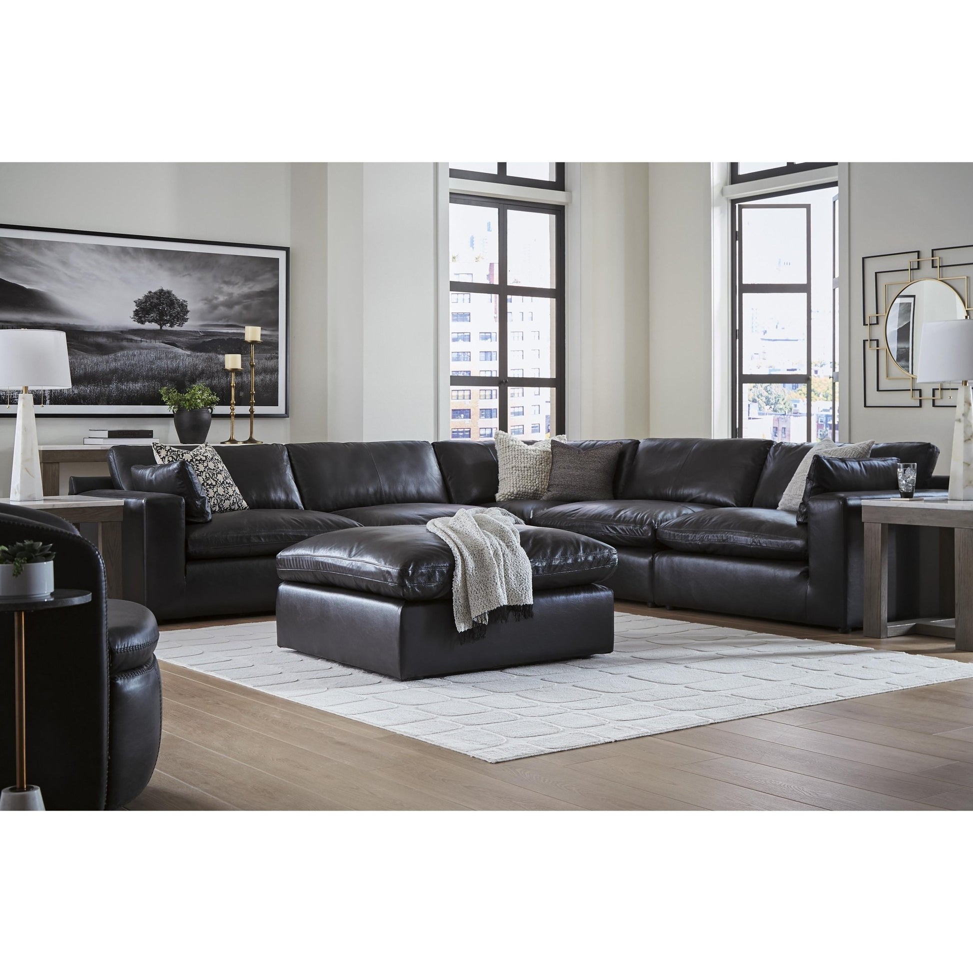 Signature Design by Ashley Emilia 3090208 Oversized Accent Ottoman - American Furniture of Slidell