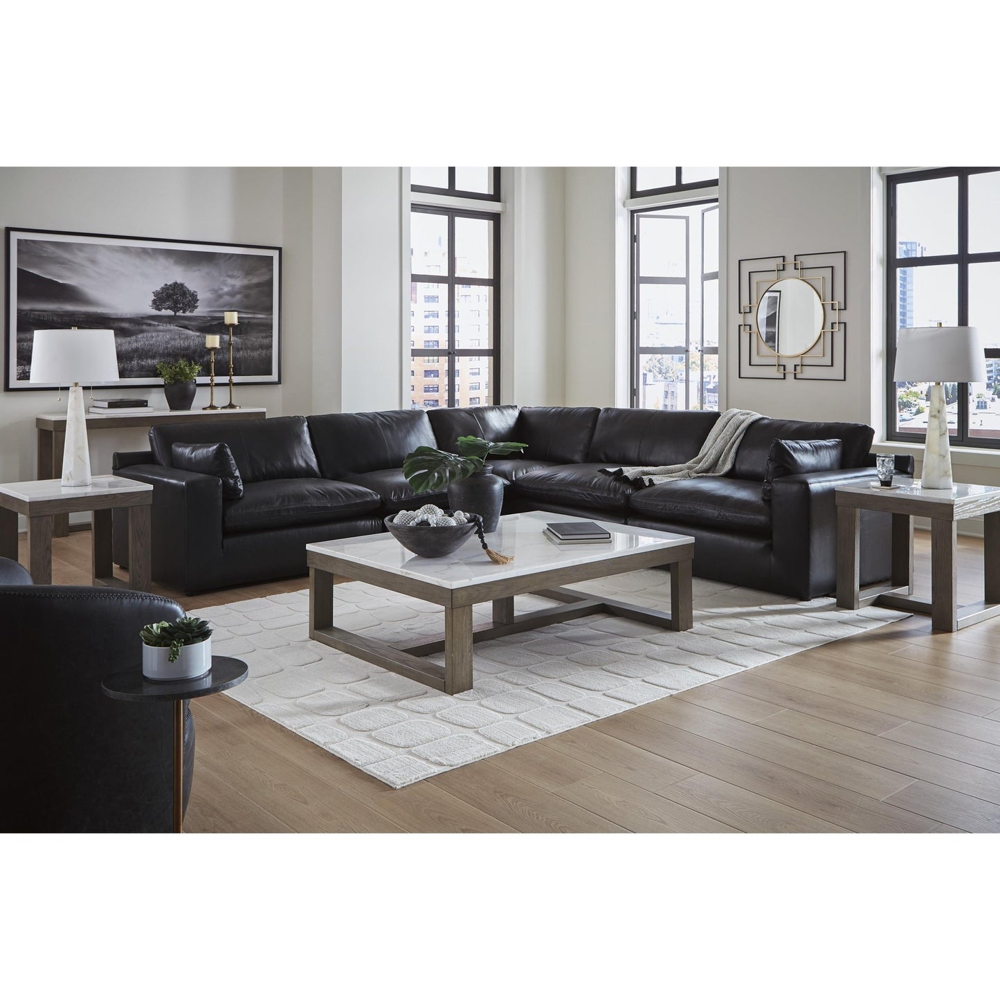Signature Design by Ashley Emilia 30902S4 5 pc Sectional - American Furniture of Slidell