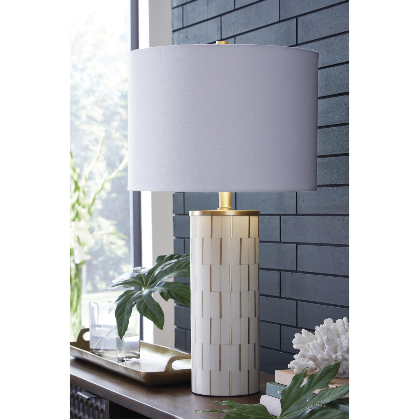 Signature Design by Ashley Faridworth L235954 Poly Table Lamp - American Furniture of Slidell