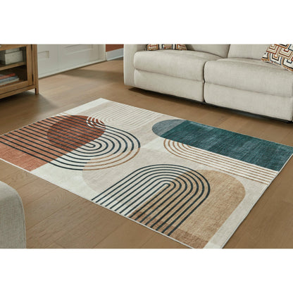 Signature Design by Ashley Farrendale R407382 Washable Medium Rug - American Furniture of Slidell
