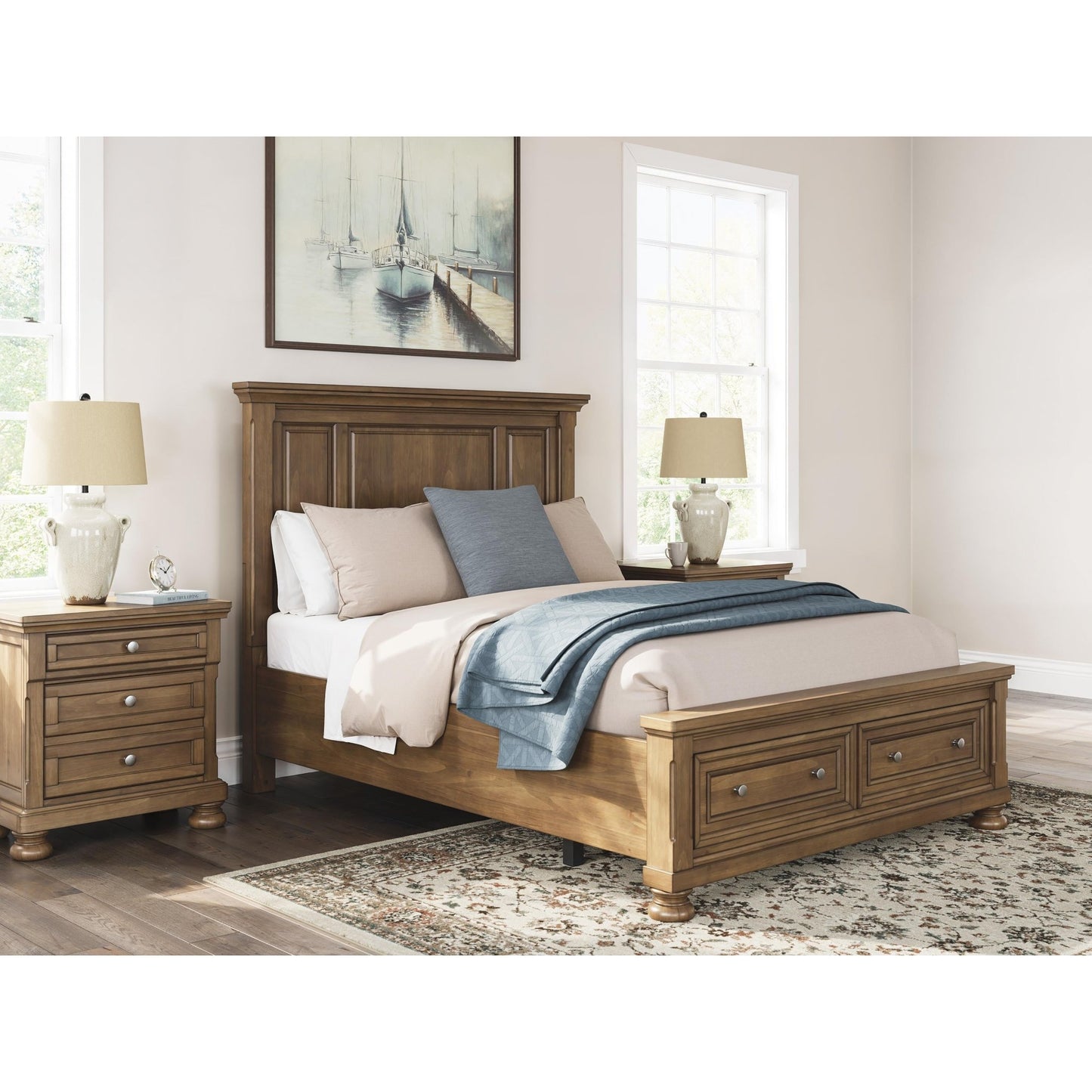 Signature Design by Ashley Feddinger PCB779B11 Queen Panel Storage Bed - American Furniture of Slidell
