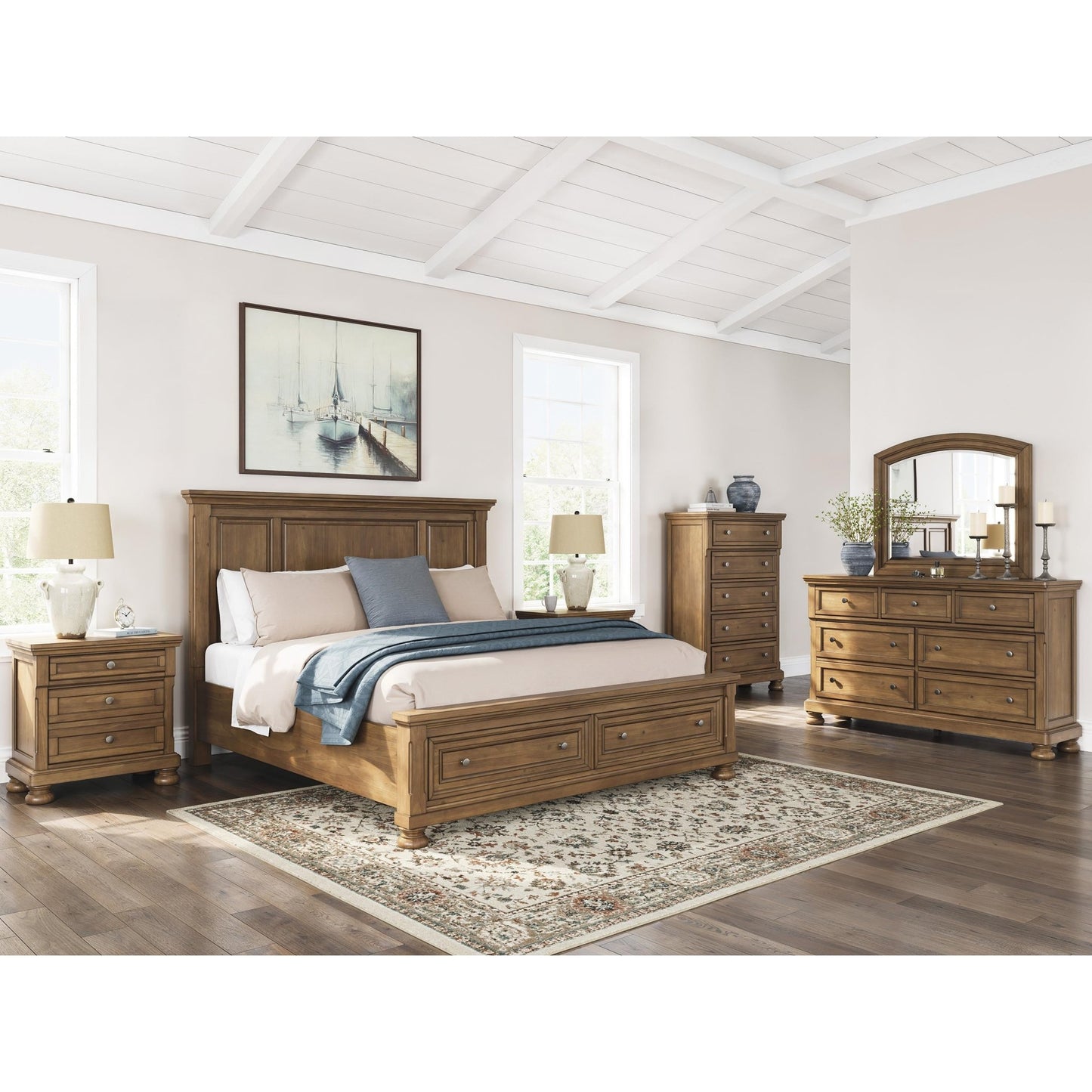 Signature Design by Ashley Feddinger PCB779B12 King Panel Storage Bed - American Furniture of Slidell