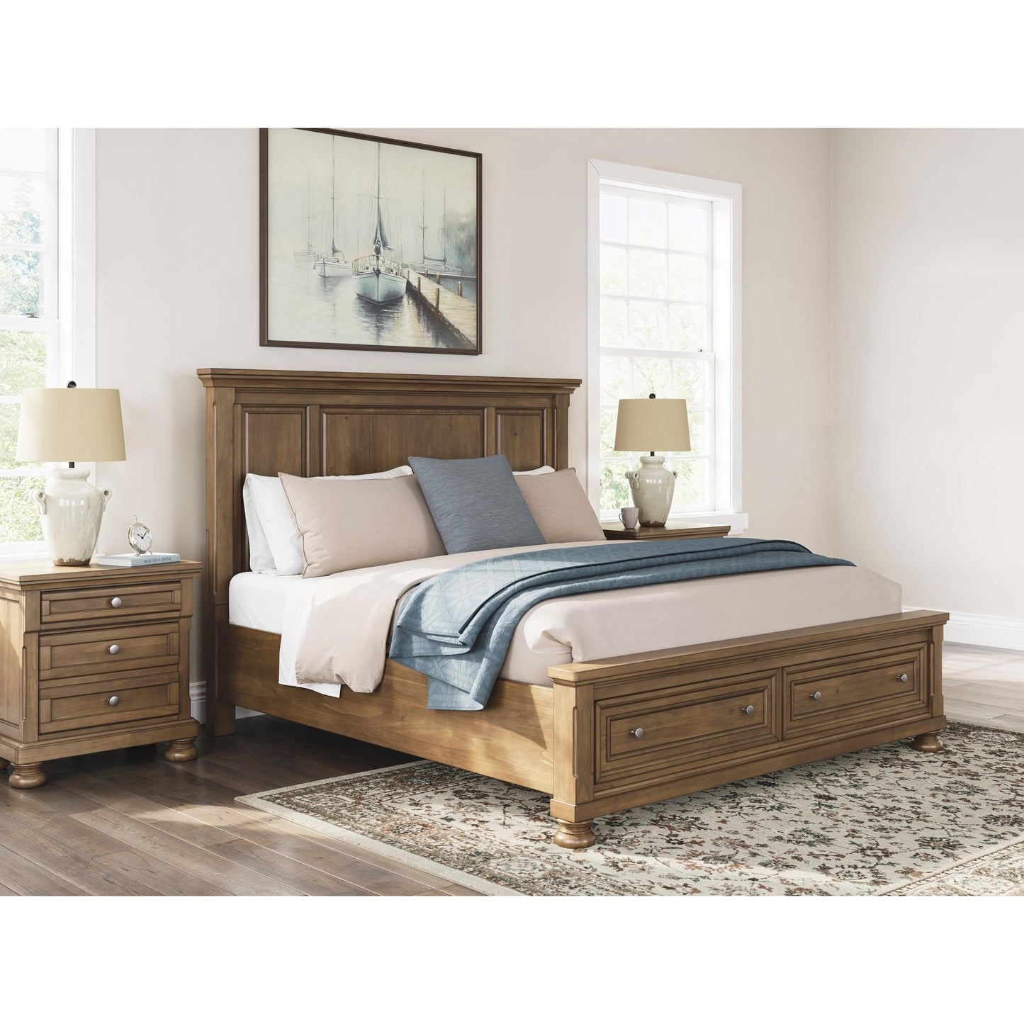 Signature Design by Ashley Feddinger PCB779B13 California King Panel Storage Bed - American Furniture of Slidell