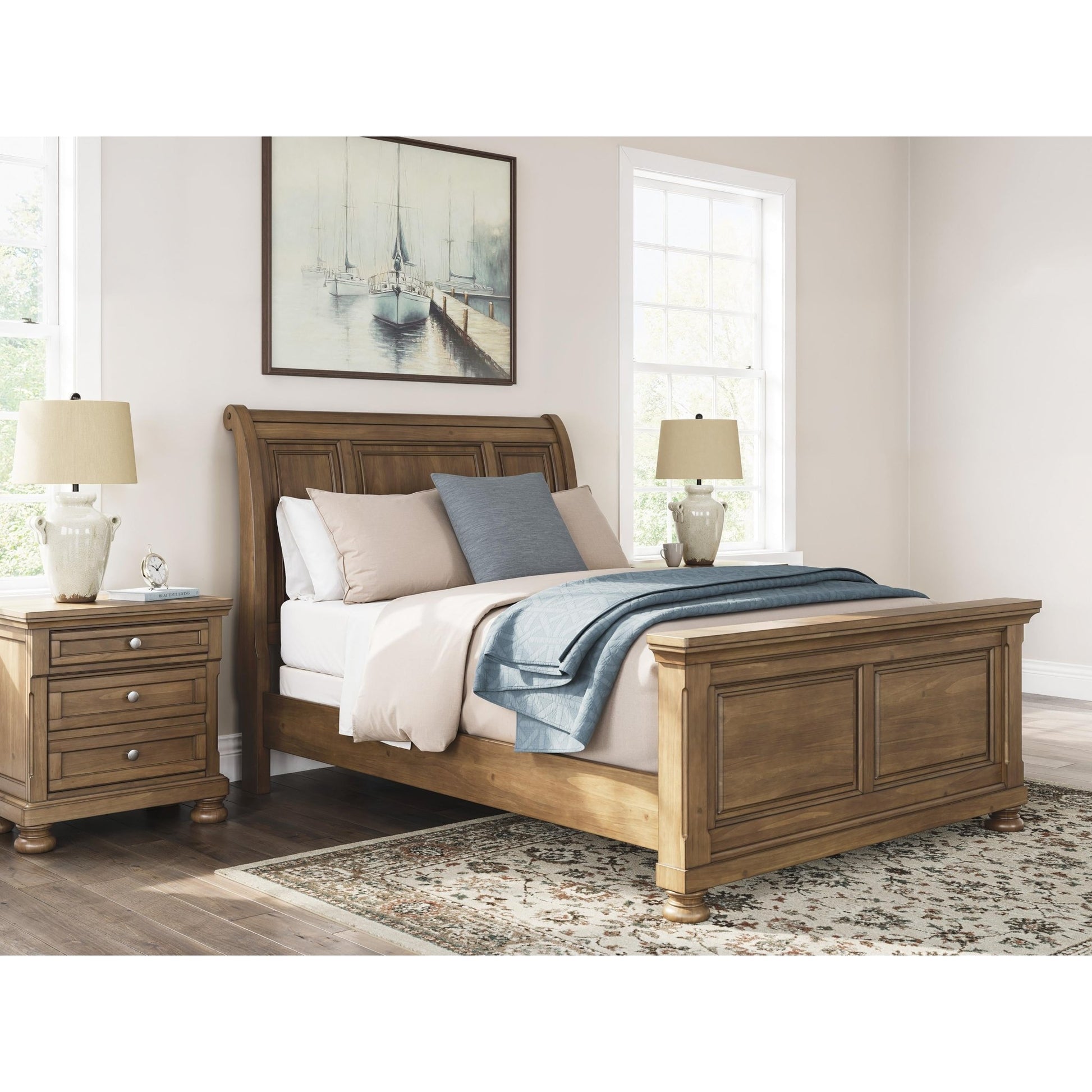 Signature Design by Ashley Feddinger PCB779B14 Queen Sleigh Bed - American Furniture of Slidell