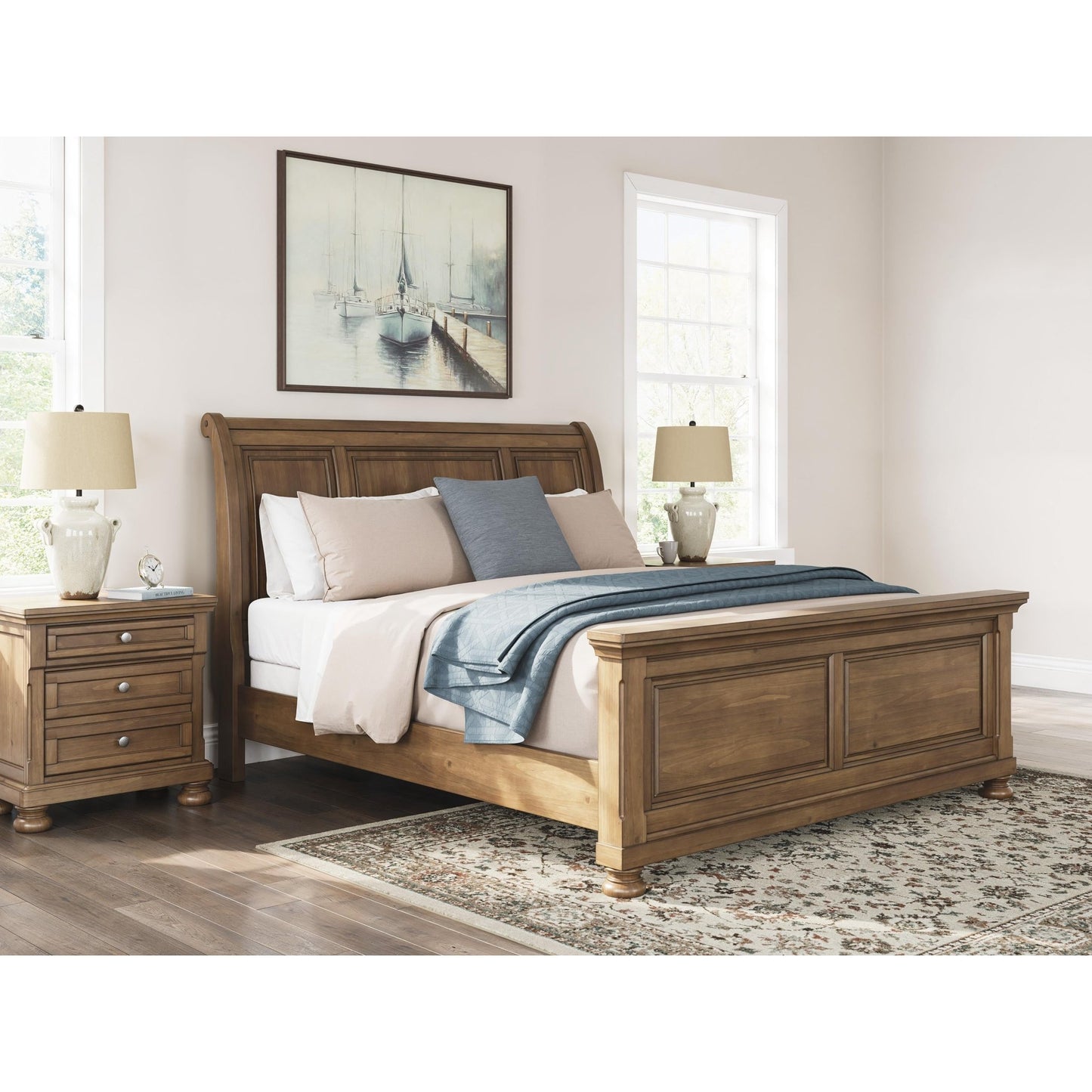 Signature Design by Ashley Feddinger PCB779B15 King Sleigh Bed - American Furniture of Slidell