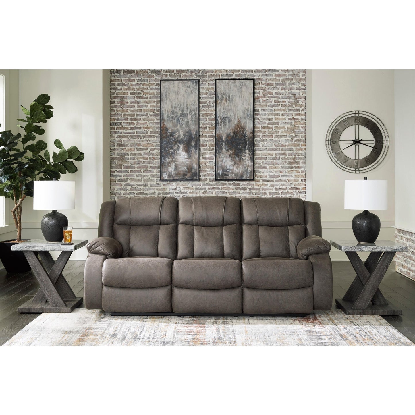 Signature Design by Ashley First Base 68804U1 2 pc Reclining Living Room Set - American Furniture of Slidell