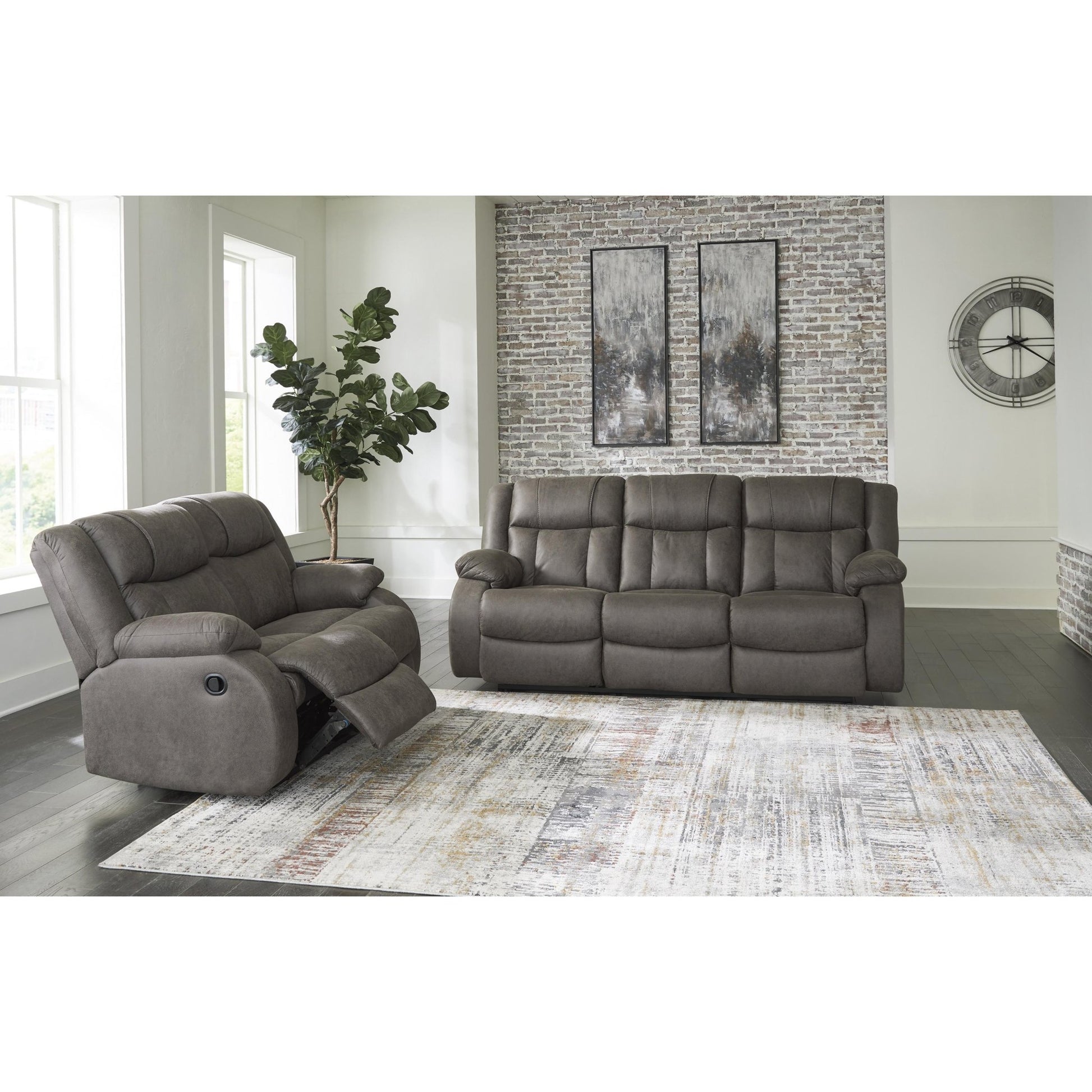 Signature Design by Ashley First Base 68804U1 2 pc Reclining Living Room Set - American Furniture of Slidell