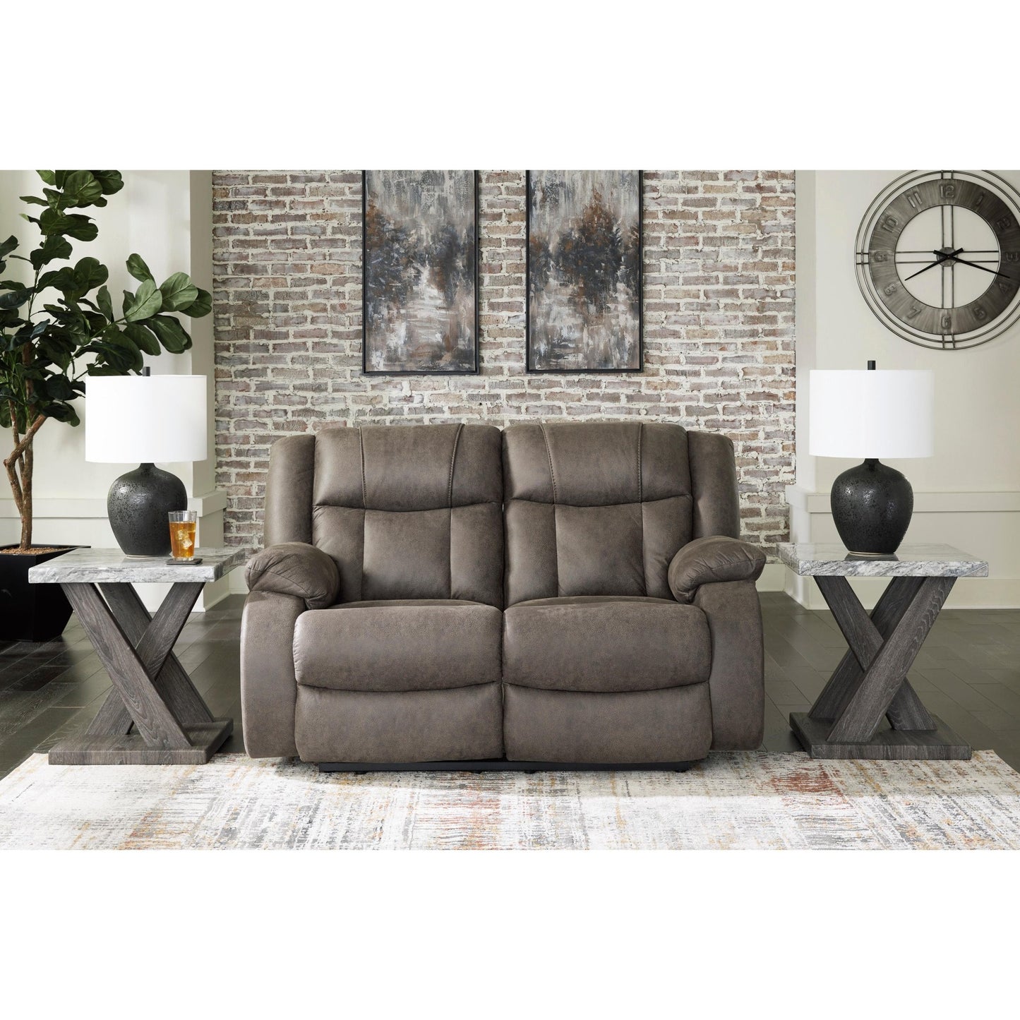 Signature Design by Ashley First Base 68804U1 2 pc Reclining Living Room Set - American Furniture of Slidell