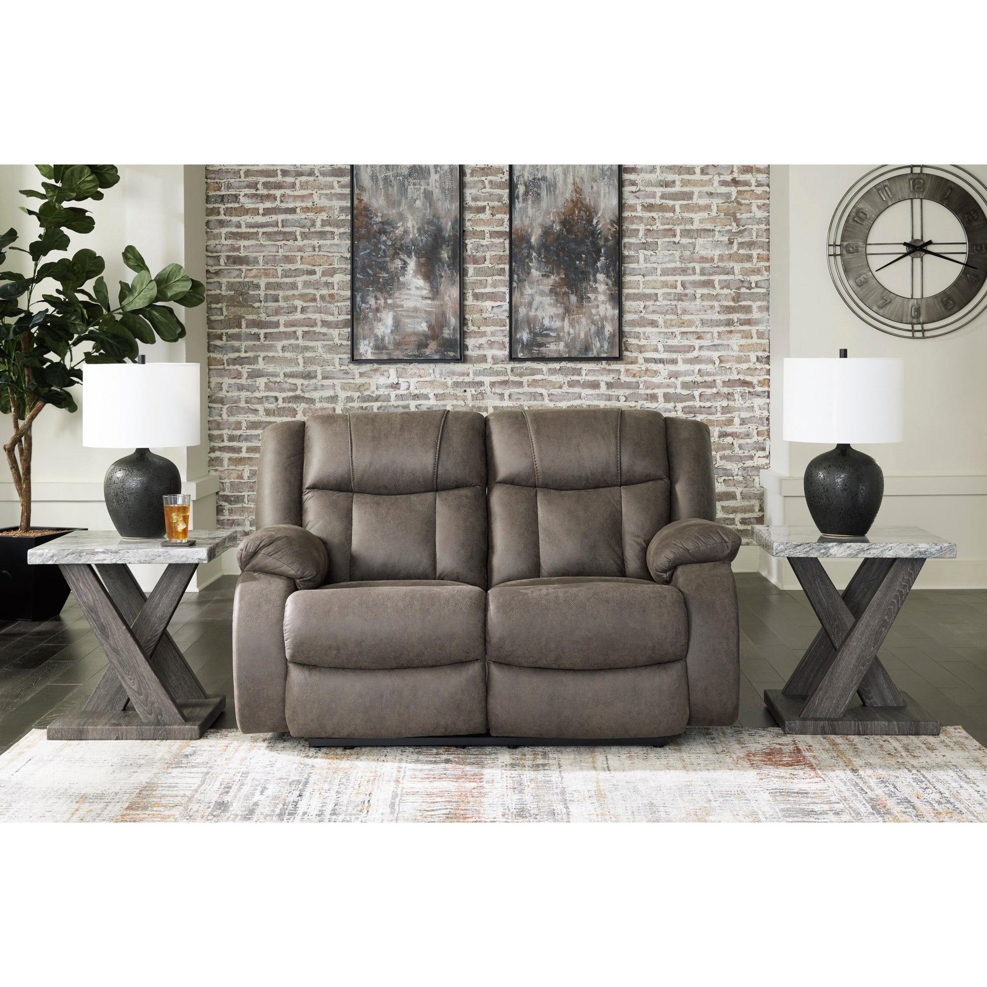 Signature Design by Ashley First Base 68804U1 2 pc Reclining Living Room Set - American Furniture of Slidell