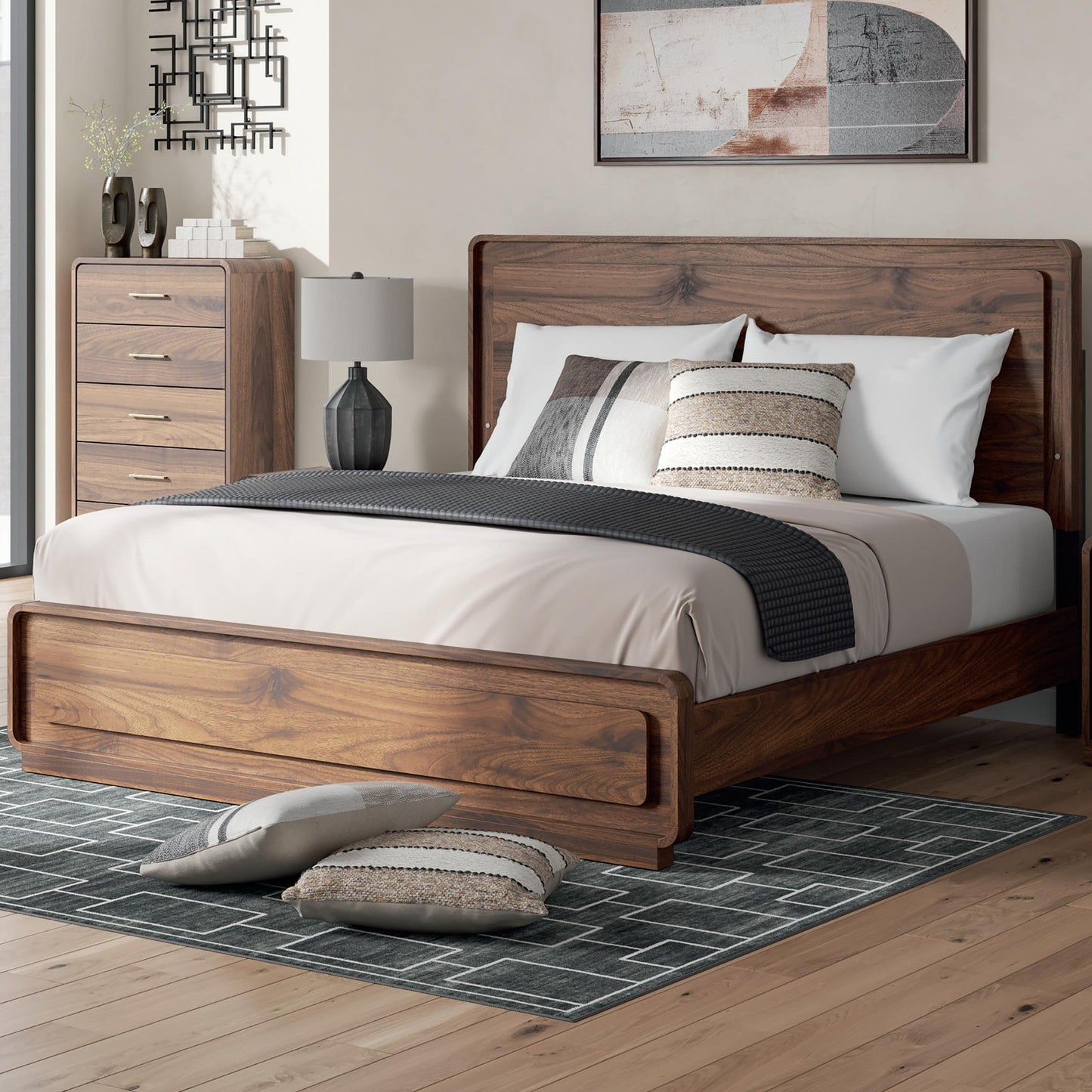 Signature Design by Ashley Fortlorn PCB386B4 King Panel Bed - American Furniture of Slidell