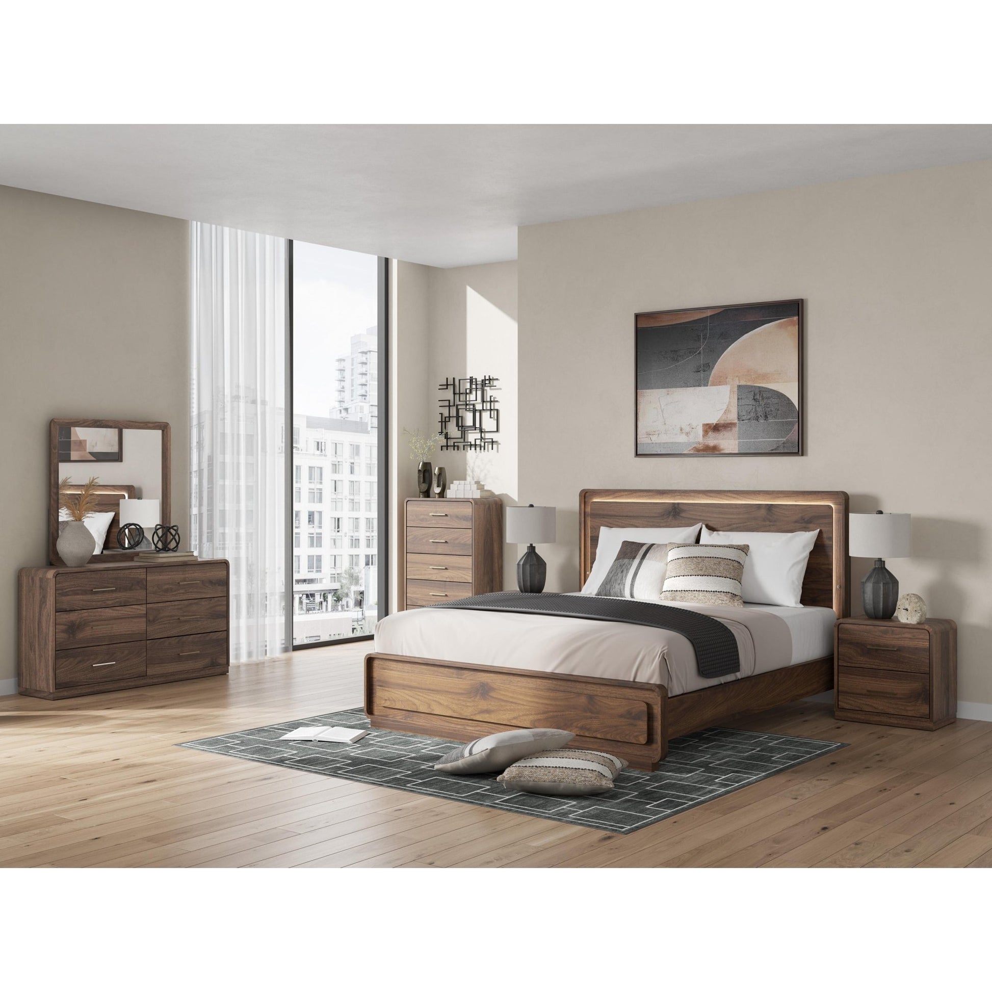 Signature Design by Ashley Fortlorn PCB386B7 6 pc Queen Panel Bedroom Set - American Furniture of Slidell