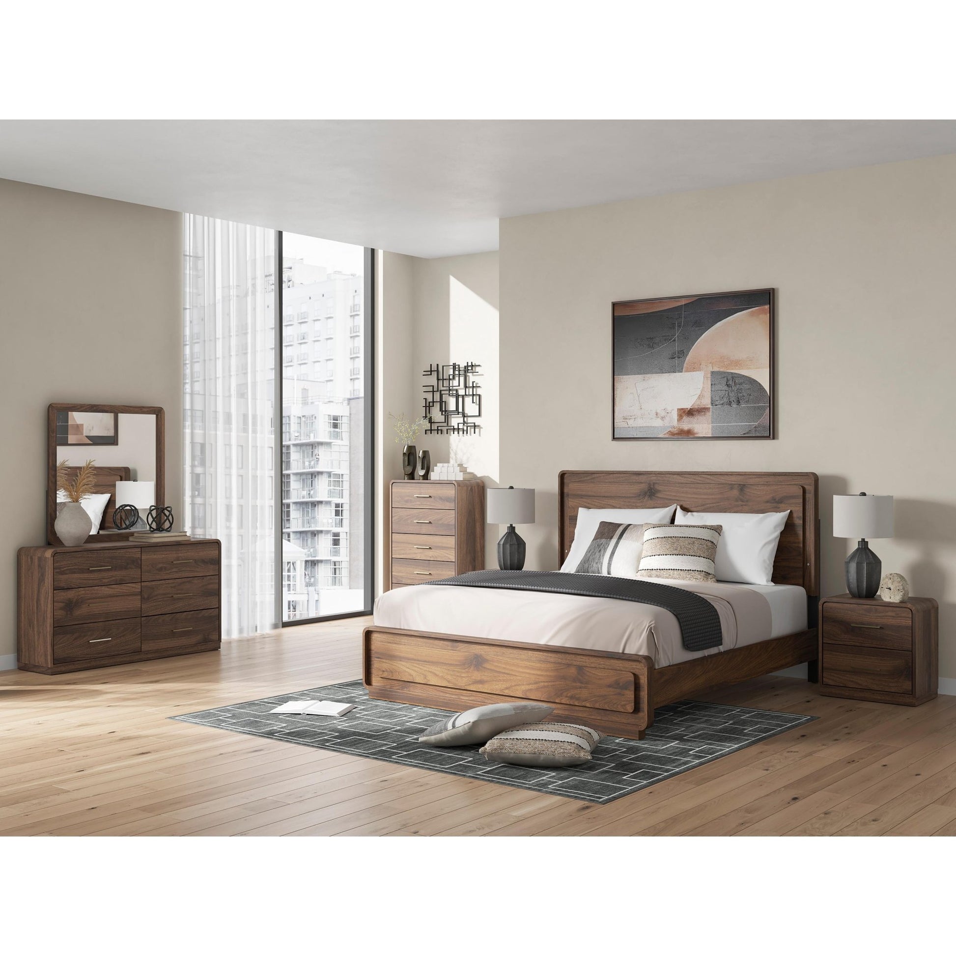 Signature Design by Ashley Fortlorn PCB386B7 6 pc Queen Panel Bedroom Set - American Furniture of Slidell