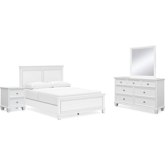 Signature Design by Ashley Fortman B680B12 6 pc Queen Panel Bedroom Set - American Furniture of Slidell