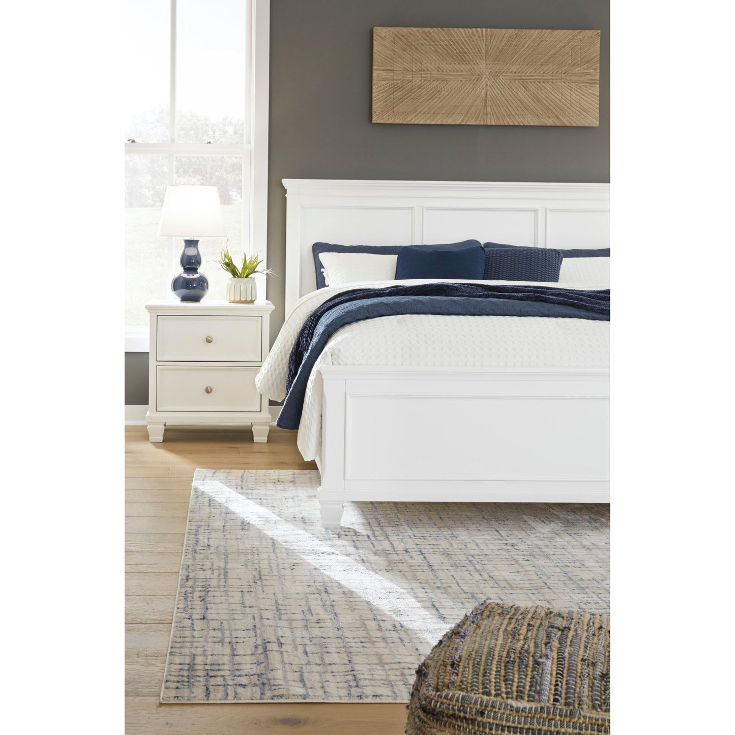 Signature Design by Ashley Fortman B680B5 California King Panel Bed - American Furniture of Slidell