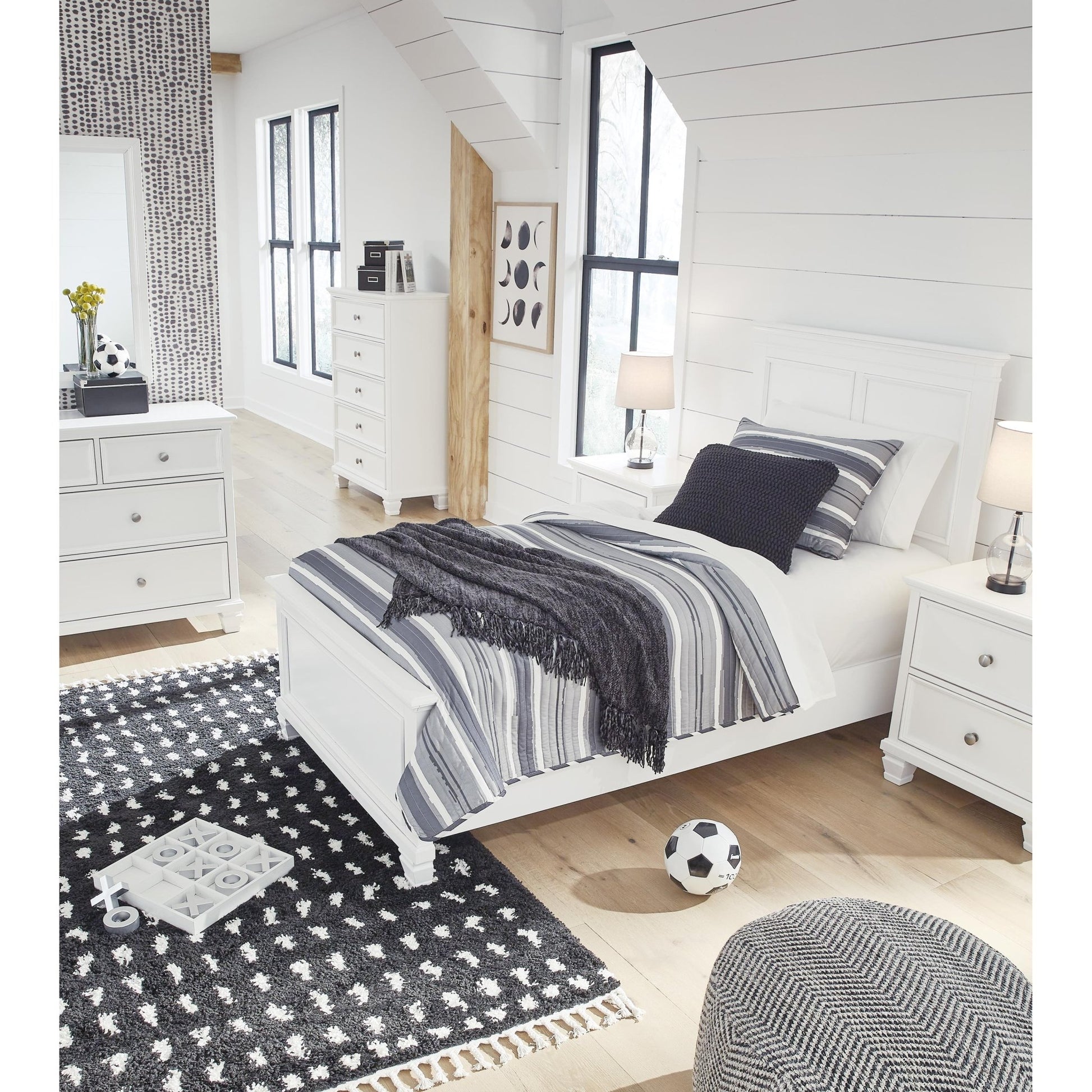 Signature Design by Ashley Fortman B680B6 Twin Panel Bed - American Furniture of Slidell