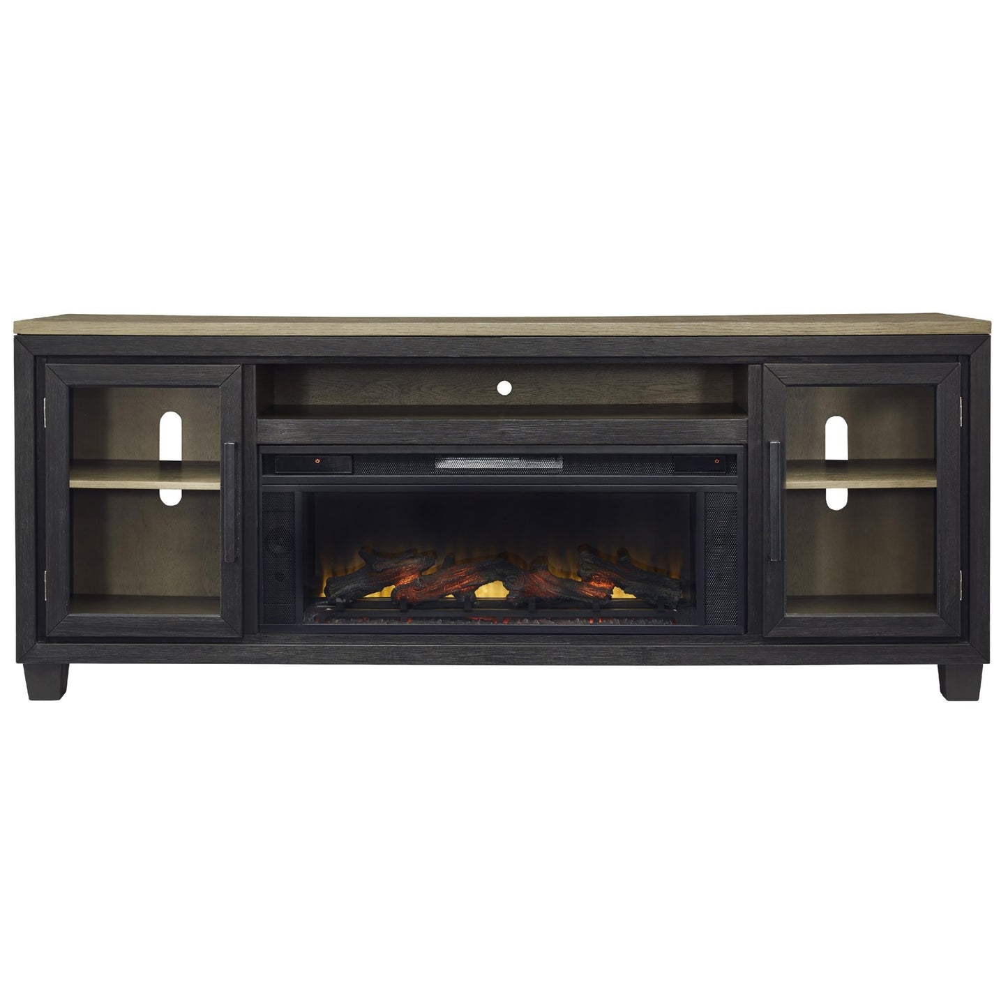 Signature Design by Ashley Foyland W989W1 83" TV Stand with Electric Fireplace - American Furniture of Slidell