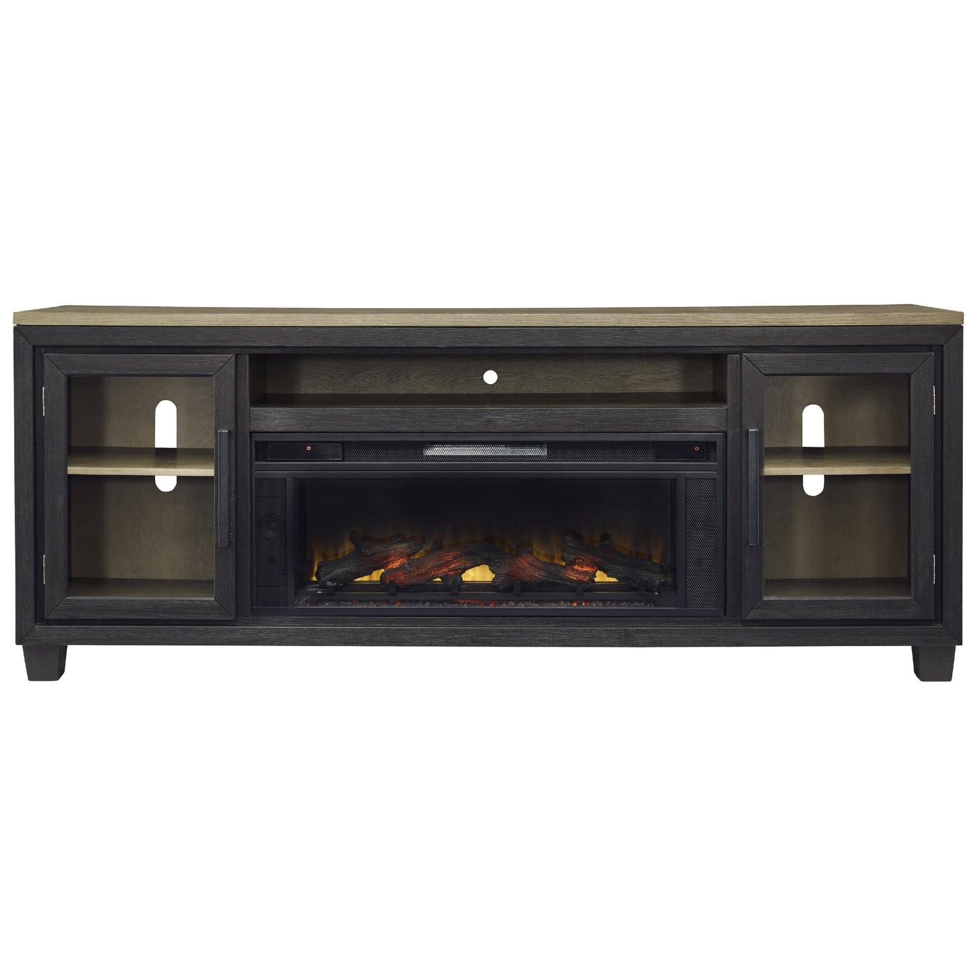 Signature Design by Ashley Foyland W989W1 83" TV Stand with Electric Fireplace - American Furniture of Slidell