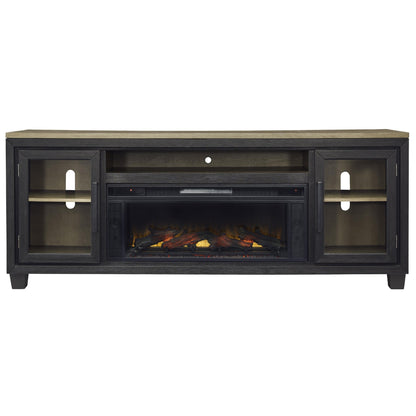 Signature Design by Ashley Foyland W989W1 83" TV Stand with Electric Fireplace - American Furniture of Slidell