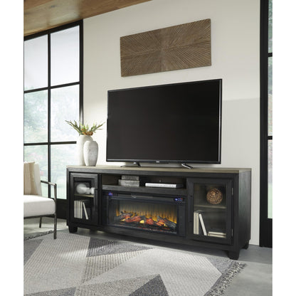 Signature Design by Ashley Foyland W989W1 83" TV Stand with Electric Fireplace - American Furniture of Slidell