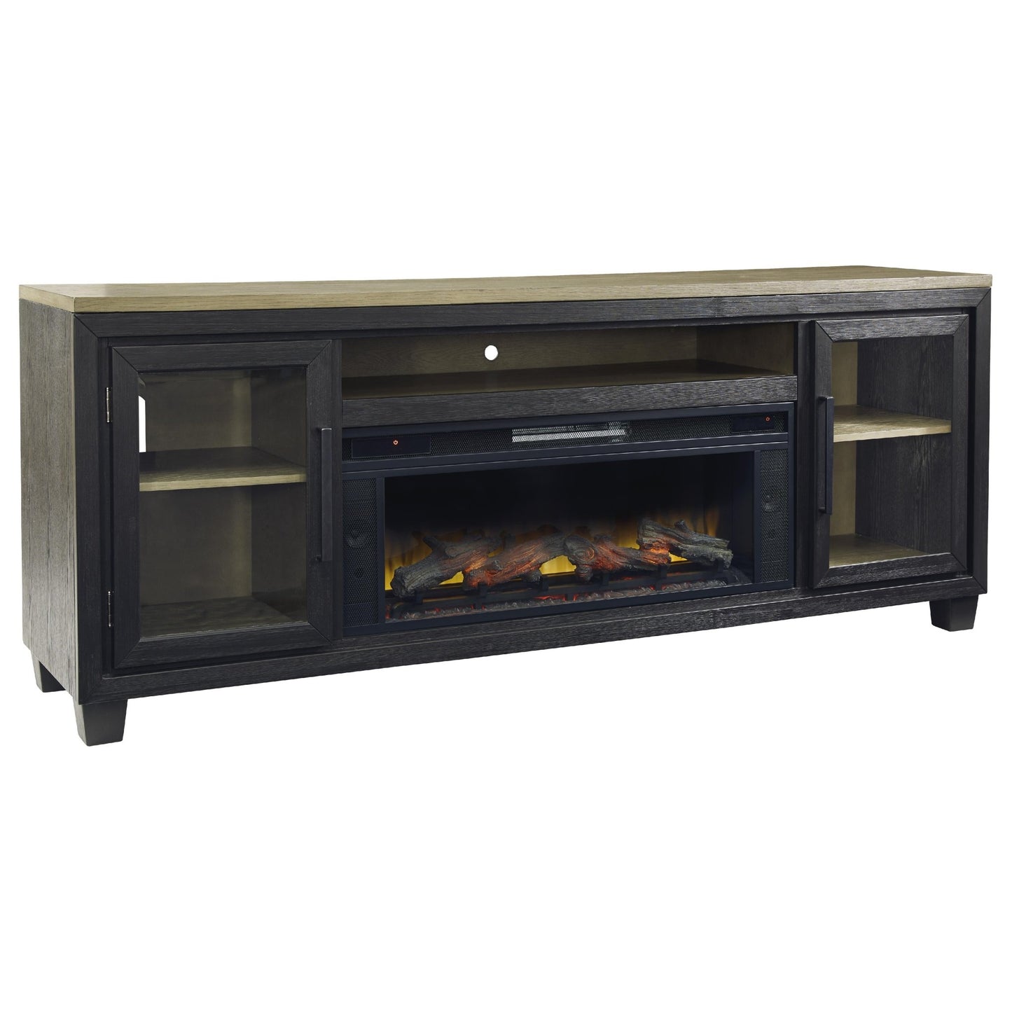 Signature Design by Ashley Foyland W989W1 83" TV Stand with Electric Fireplace - American Furniture of Slidell