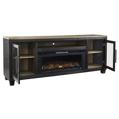 Signature Design by Ashley Foyland W989W1 83" TV Stand with Electric Fireplace - American Furniture of Slidell
