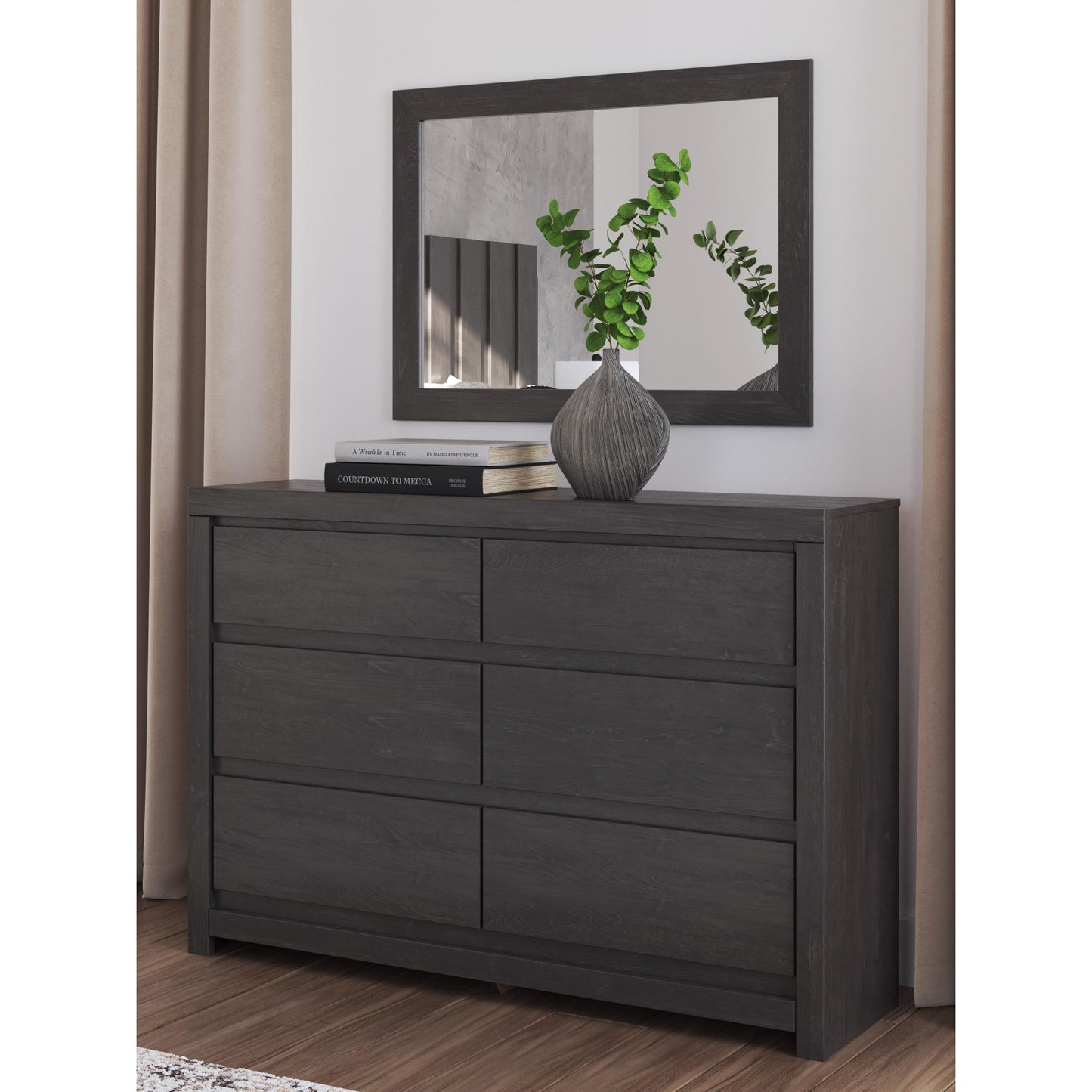 Signature Design by Ashley Fraluna PCB3370B1 Dresser and Mirror - American Furniture of Slidell